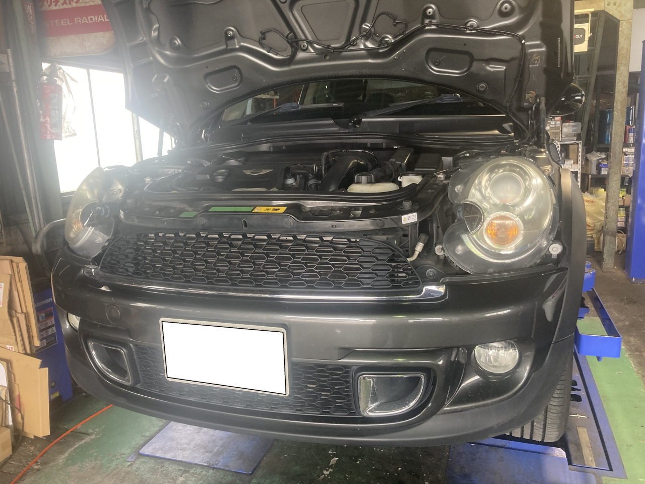 R56 mini cooperS　エンジン不調修理で入庫しました。